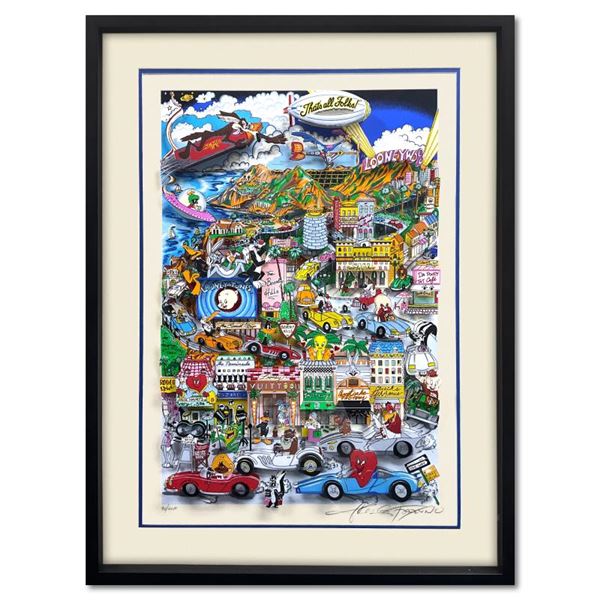 Charles Fazzino "Looneywood" Limited Edition Serigraph on Paper