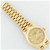 Image 7 : Rolex Ladies 18K Yellow Gold Champagne Diamond President Wristwatch