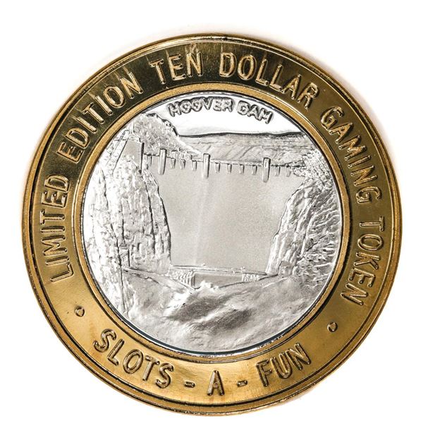.999 Silver Slots A Fun Casino Las Vegas, NV $10 Limited Edition Casino Gaming Token