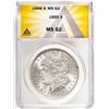 Image 1 : 1888 $1 Morgan Silver Dollar Coin ANACS MS62