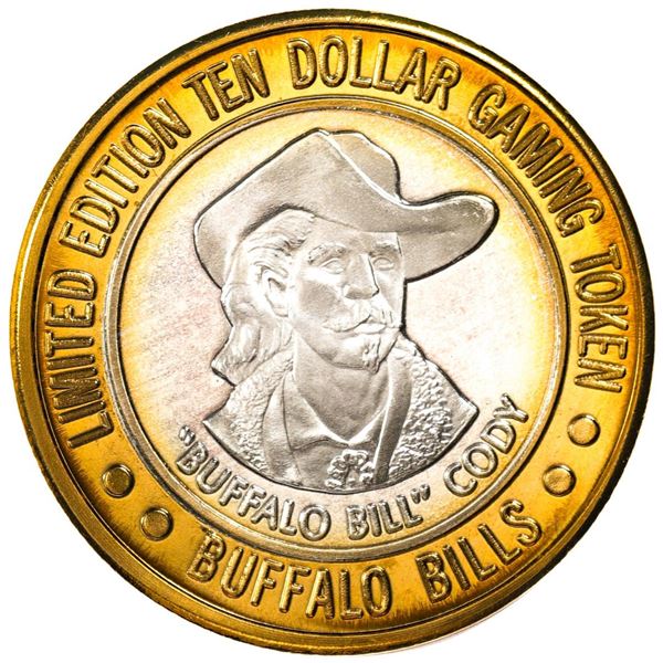 .999 Silver Buffalo Bills Resort & Casino Jean, NV $10 Limited Edition Gaming Token
