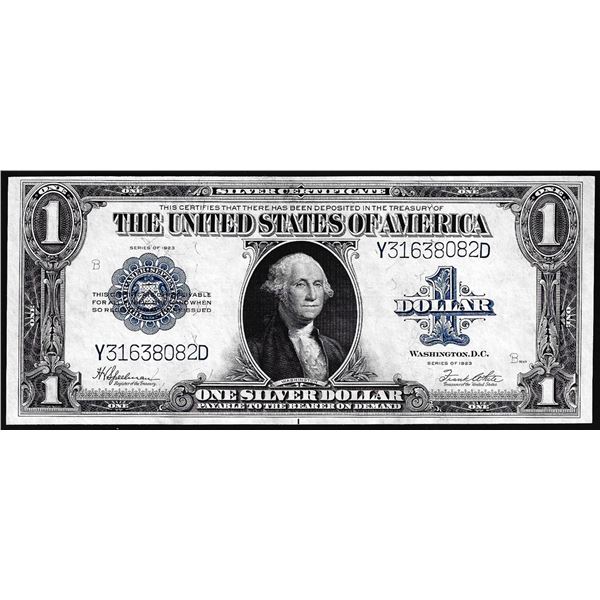 1923 $1 Silver Certificate Note