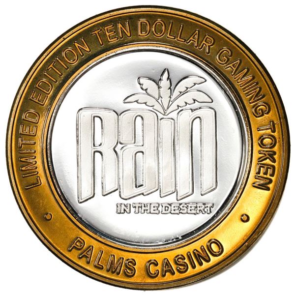 .999 Fine Silver Palms Las Vegas, Nevada $10 Limited Edition Gaming Token