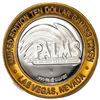 Image 2 : .999 Fine Silver Palms Las Vegas, Nevada $10 Limited Edition Gaming Token
