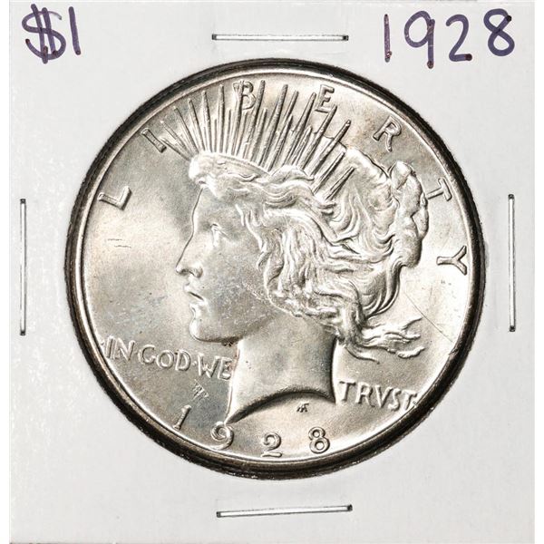 1928 $1 Peace Silver Dollar Coin