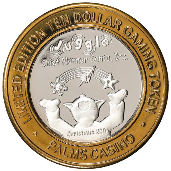 .999 Silver Palms Casino Las Vegas, NV $10 Casino Limited Edition Gaming Token