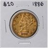 Image 1 : 1886 $10 Liberty Head Eagle Gold Coin