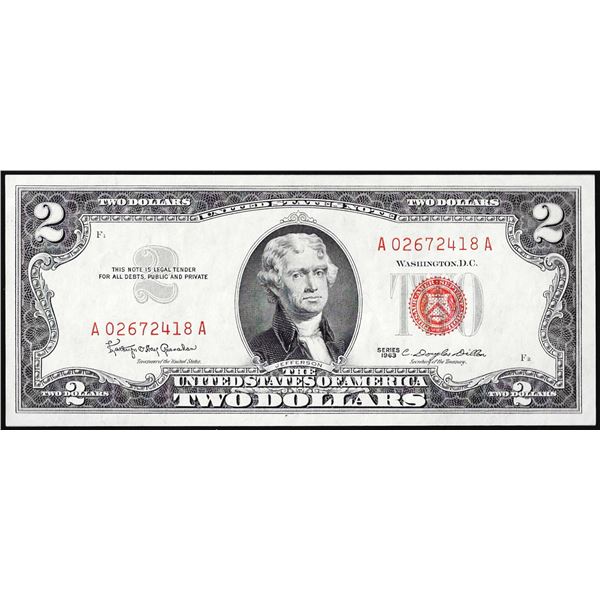 1963 $2 Legal Tender Note