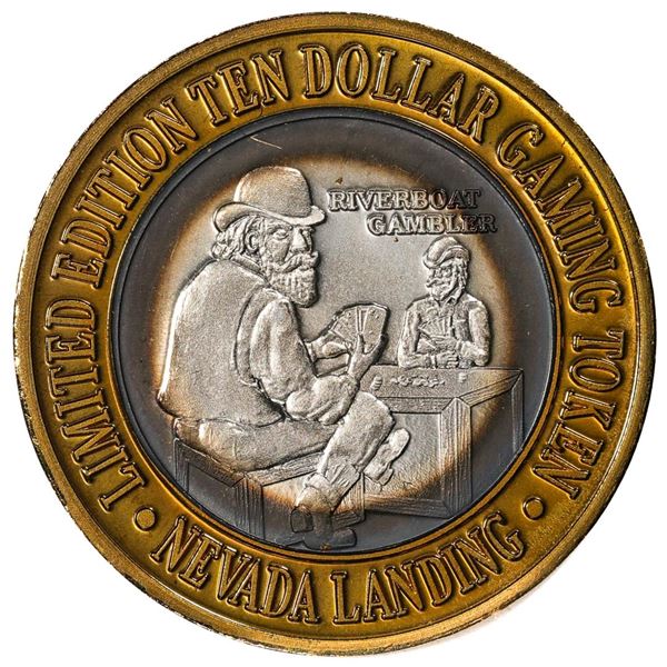 .999 Silver Nevada Landing Jean, Nevada $10 Casino Limited Edition Gaming Token