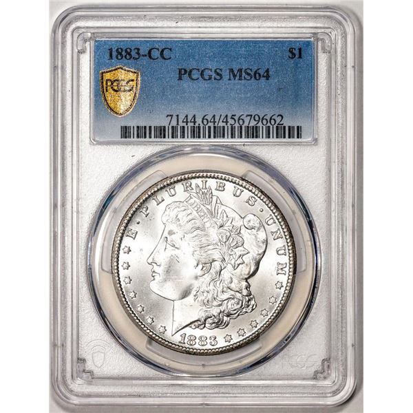 1883-CC $1 Morgan Silver Dollar Coin PCGS MS64