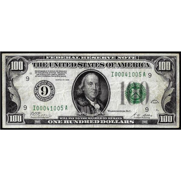 1928 $100 Federal Reserve Note Minneapolis