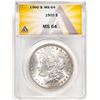 Image 1 : 1900 $1 Morgan Silver Dollar Coin ANACS MS64