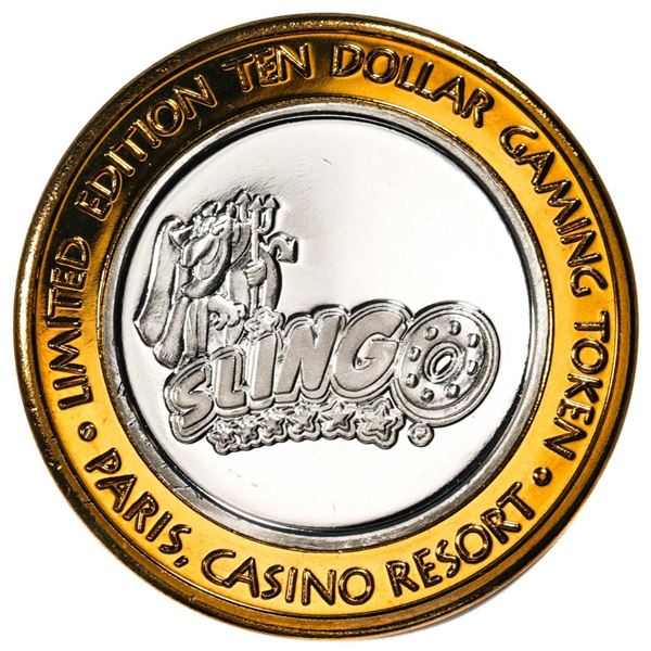 .999 Silver Paris Casino Resort Las Vegas, NV $10 Casino Limited Edition Gaming Token