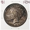 Image 1 : 1934 $1 Peace Silver Dollar Coin