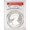 Image 1 : 2020-W $1 Proof American Silver Eagle Coin PCGS PR70DCAM FDOI Jim Peed Signed