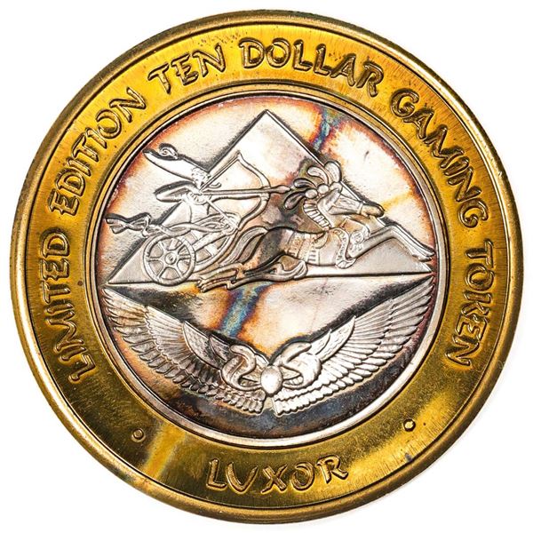 .999 Fine Silver Luxor Las Vegas, Nevada $10 Limited Edition Gaming Token