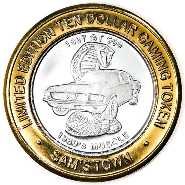 .999 Silver Sam's Town Las Vegas, Nevada $10 Limited Edition Casino Gaming Token
