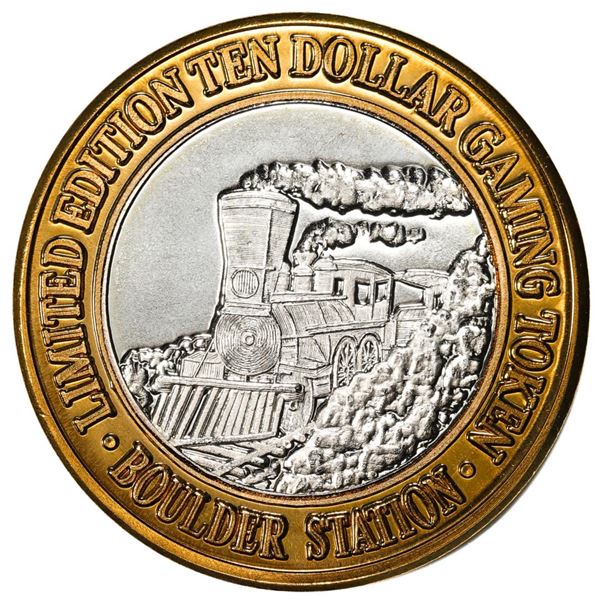 .999 Silver Boulder Station Hotel Casino Las Vegas, NV $10 Limited Casino Token