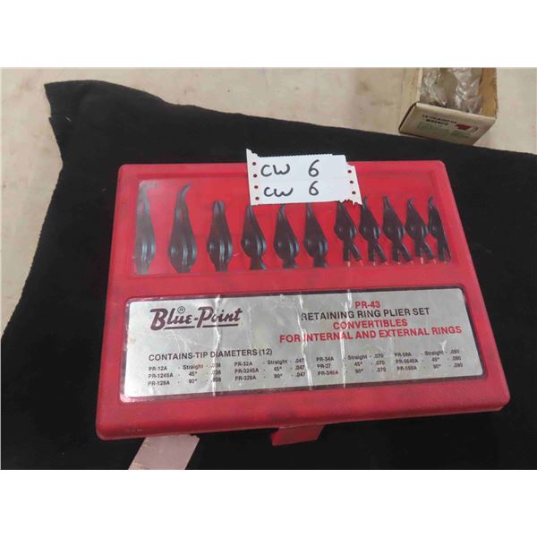 Blue Point Retaining Ring Plier Set - 12 with Case