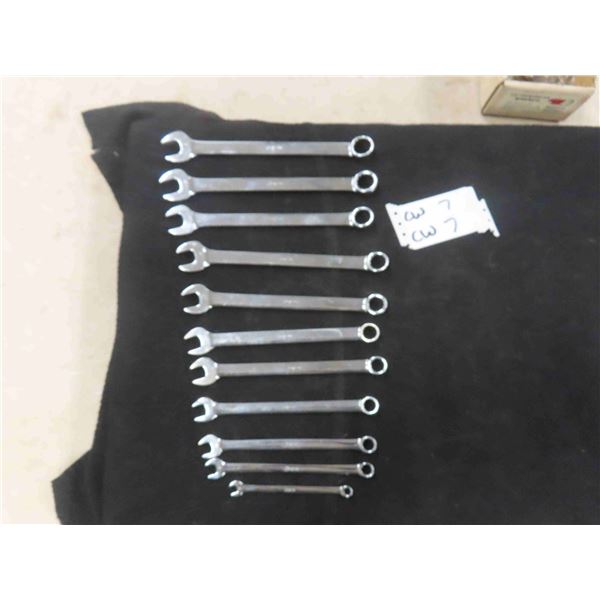 11 Snap On metric Combination Wrenches - up to 18