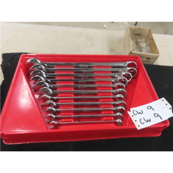 11 Snap On Combination Wrenches - up to 1" 