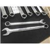 Image 6 : 8 Snap On Combination Wrenches - 6 over 1", 2 Under - Standard