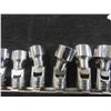 Image 3 : 12 Snap On 3/8" Swivel Sockets - Standard