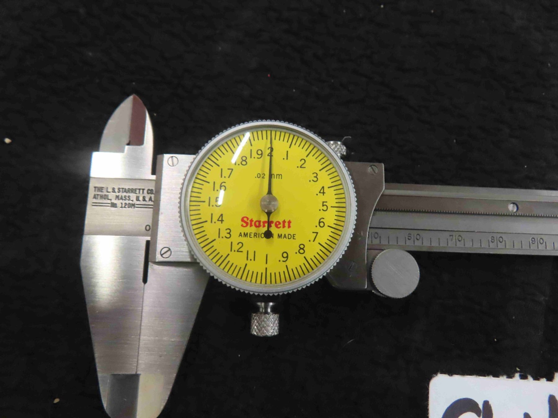 Starett Clock Starrett Dial Caliper with Case