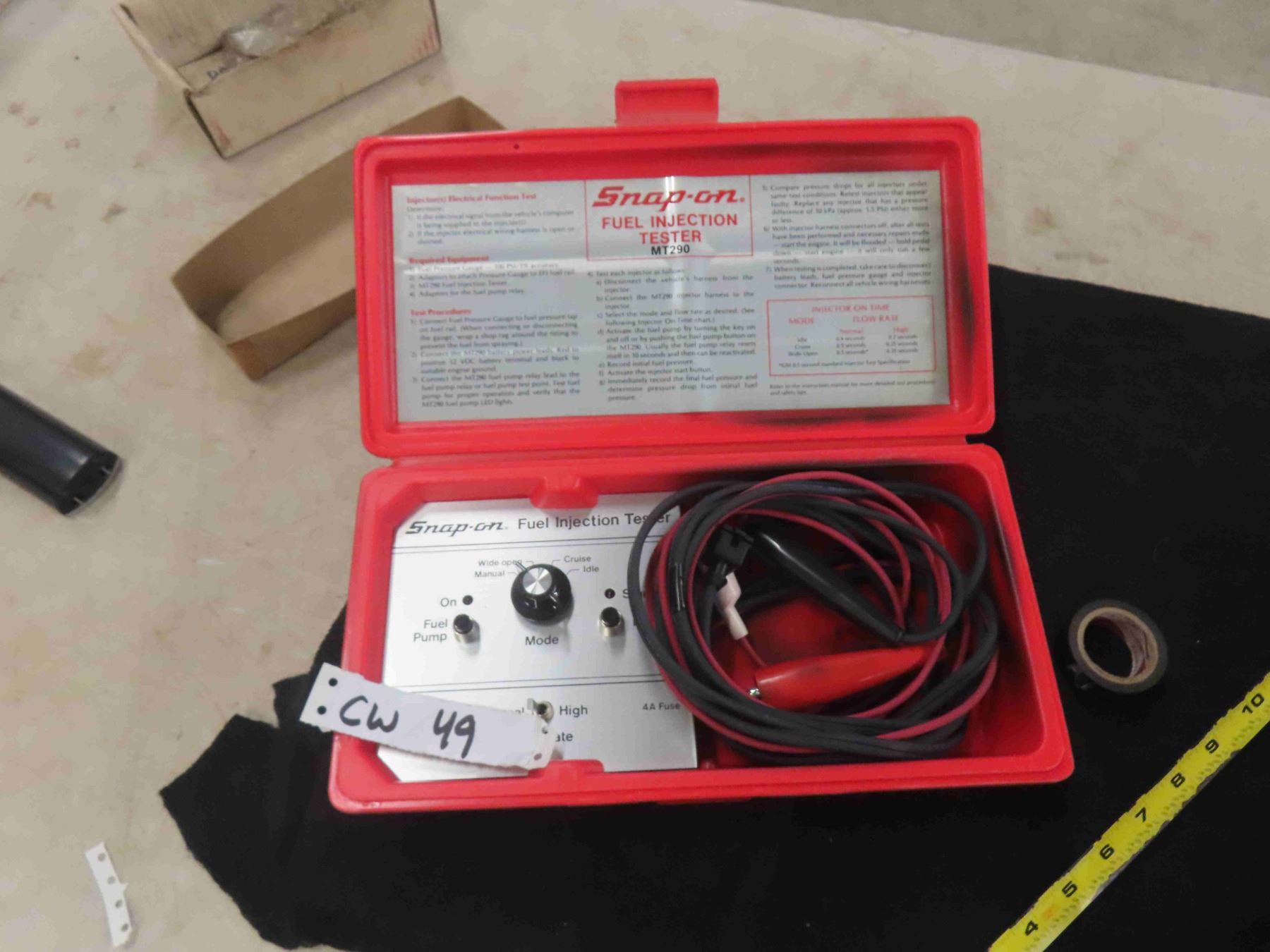 Snap On Fuel Injection Tester Model MT 290