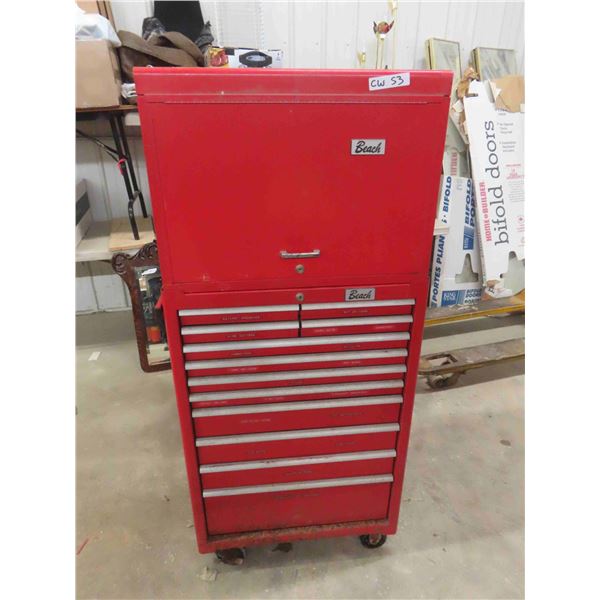 Beach Tool Cabinet Top + Bottom 18  x 27  x 61 