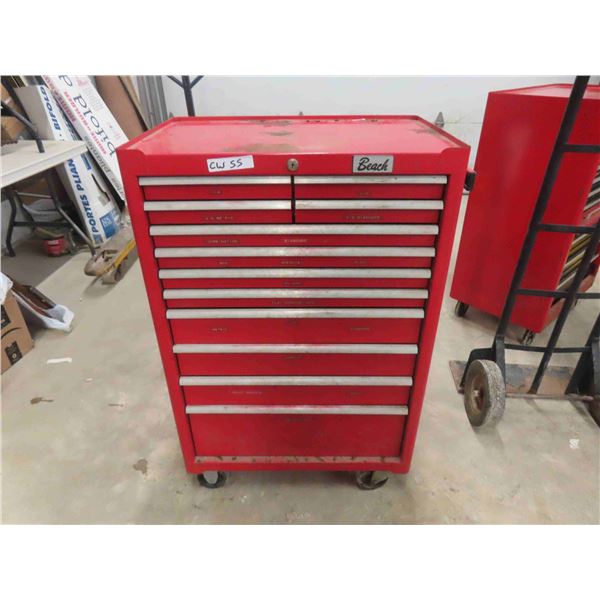 Beach Rolling Bottom Tool Cabinet 18  x 27  x 42  