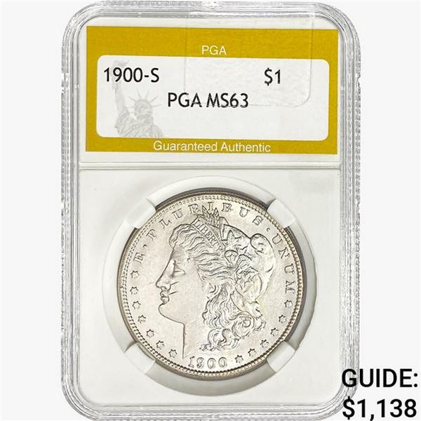 1900-S Morgan Silver Dollar PGA MS63