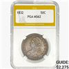 Image 1 : 1832 Capped Bust Half Dollar PGA MS62