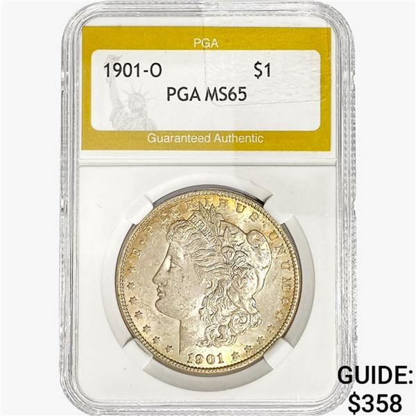 1901-O Morgan Silver Dollar PGA MS65