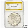 Image 1 : 1935 Silver Peace Dollar PGA MS64+