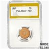 Image 1 : 1869 Indian Head Cent PGA MS63+ RED