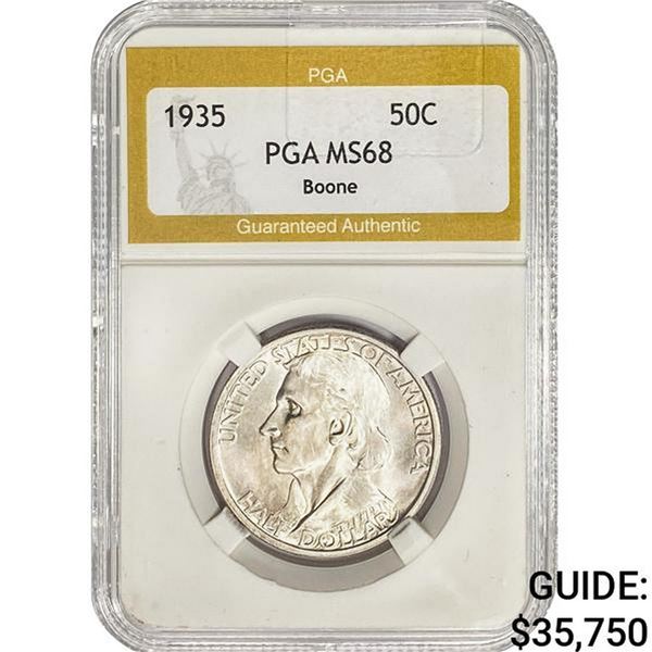 1935 Boone Half Dollar PGA MS68