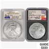 Image 1 : [2] Silver Eagle NGC/PCGS MS70