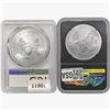 Image 2 : [2] Silver Eagle NGC/PCGS MS70