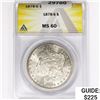 Image 1 : 1878-S Morgan Silver Dollar ANACS MS60
