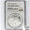 Image 1 : 1993-P American Silver Eagle NGC PF69 UC