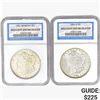 Image 1 : 1884&1921 [2] Morgan Silver Dollar NGC BU