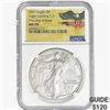 Image 1 : 2021 Silver Eagle NGC MS70 FDI, Landing T-2