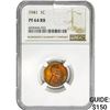 Image 1 : 1941 Wheat Cent NGC PF64 RB