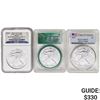 Image 1 : 2010-2020 [3] Silver Eagle PCGS/NGC MS69/70