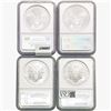 Image 2 : 2000&2010 [4] Silver Eagle NGC MS69 W/ ER