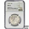 Image 1 : 1939 Walking Liberty Half Dollar NGC MS63