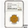Image 1 : 1837 Half Cent of Copper HT-73 NGC AU53 BN