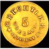 Image 2 : C. Bechtler $5 Gold Piece 128 G CHOICE AU