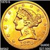 Image 1 : 1870-S $5 Gold Half Eagle UNCIRCULATED